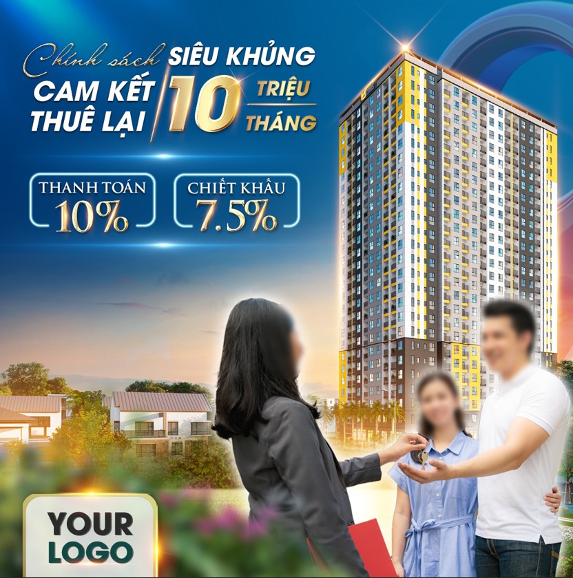 Real estate social media design template, poster bất động sản